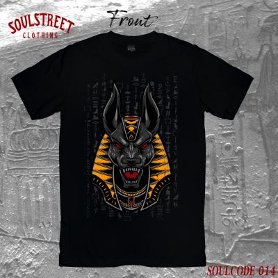 MiinShop เสื้อผู้ชาย เสื้อผ้าผู้ชายเท่ๆ เสื้อยืด SoulStreet Clothing ลาย  ANUBIS  ขนาด M-4XL เสื้อผู้ชายสไตร์เกาหลี