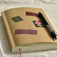 【Ready Stock】 ♞ C13 DIY A5 Kraft Paper Blank Notebook Super Thick Notebook Ins Student Diary Journal Draft Book