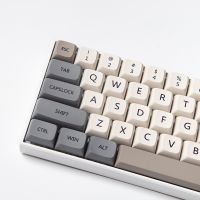 （Miss qis keycap）120PBT ปุ่มกด DYE-SUB โปรไฟล์ XDA ส่วนบุคคล Minimalishgray EnglishKeycap สำหรับแป้นพิมพ์เครื่องกล