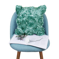 Room Bedclothings Rose Flowers Embroidered Pillow Cover Wedding Supplies Bolster Cover Home Soft Load Bedding Festive Pillowcase