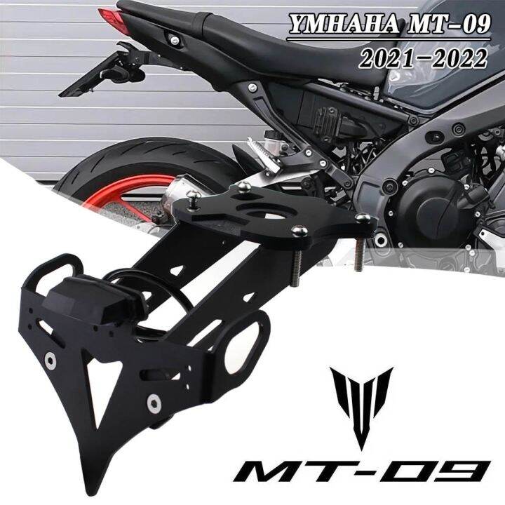 Black Aluminum Fender Eliminator Tail Tidy For Yamaha MT-09 / FZ-09 2017-2020 – Bolt-On, LED Light, Turn Signal Adapters