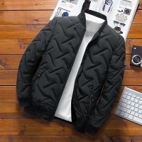 Bomber Jacket For Men Thicken Cotton Padded Quilted Jacket Men Baseball Jacket Warm Coat Street Fashion Coat Plus Size XXXL