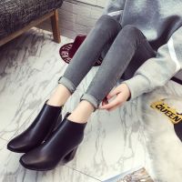 2 Colors Womens Winter Keep Warm High-Heeled Boots