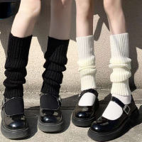 2023ถุงเท้าขายาวสำหรับผู้หญิงถุงเท้าไหมพรมขนแกะที่อุ่นแขนที่ครอบเท้า Y2K ฤดูใบไม้ร่วงฤดูหนาวถุงเท้ายาวถุงเท้าถักขอบรองเท้าบูทถุงน่อง
