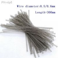 2pcs/lot 0.5mm 0.6mm 304 Stainless Steel Long Spring Y-type Compression Spring Outer Dia 4-6mm Length 300mm