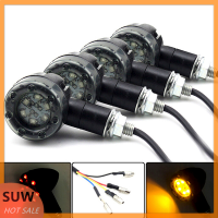 ? SUW รถจักรยานยนต์จักรยาน LED Amber + ไฟเลี้ยวสีแดงไฟ LED ไฟแสดงสถานะหลอดไฟ