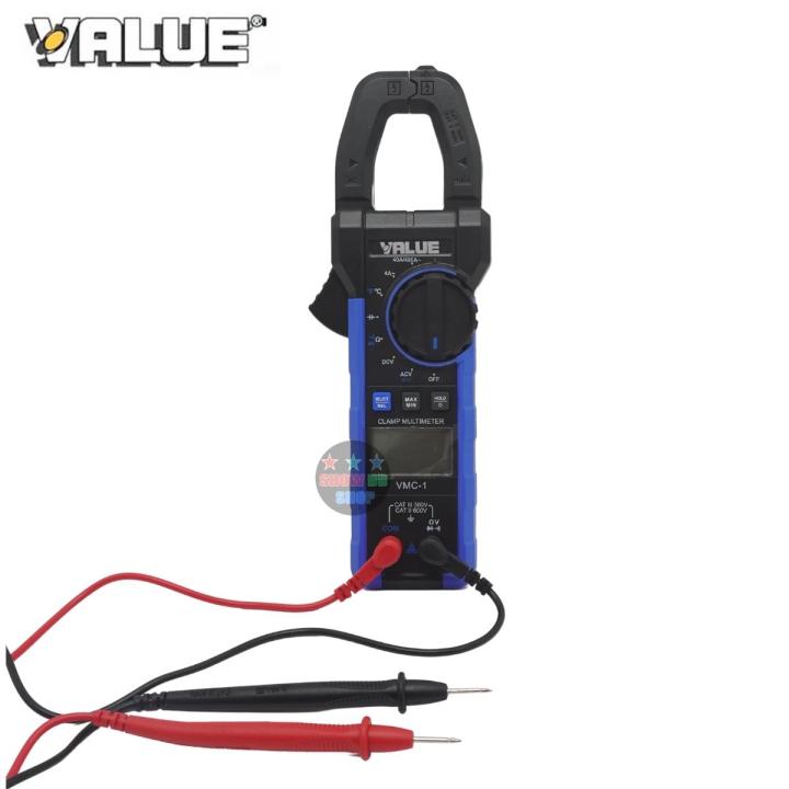 clamp-meter-value-vmc-1-แคลมป์มิเตอร์-วัดไฟac-dc-วัดโอม-วัดอุณหภูมิ-วัดคาปาซิเตอร์-ช่างแอร์-ช่างไฟ