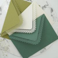 【YF】☼✱  5pcs/set Hollow Envelopes Card Storage Wedding Invitation Packing