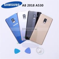 【☄New Arrival☄】 diyi45718 Samsung Galaxy A8ปลอกหุ้มด้านหลัง A530 A530f Sm-A530f Sm-A530ds อะไหล่สติกเกอร์ตัวยึดประตูด้านหลัง