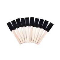 10Pcs/set Wooden Handle Seal Sponge Brushes Kids Children Drawing Painting Graffiti Tools School Supply Sponge Paint Brush Toys Drawing Painting Suppl