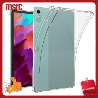 MSRC โปร่งใสโปร่งใส เคสแท็บเล็ต ทีพียู P12แท็บ ฝาหลัง มืออาชีพอย่างมืออาชีพ กันกระแทกและกันกระแทก เคสป้องกันรอย สำหรับ Lenovo XiaoXin Pad Pro 12.7