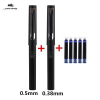 Jinhao 5pcs Blue ink  2pcs Fountain Pen Student Office stationery Supplies  Pens