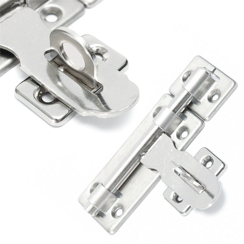 [Sedia Sedia] Kiprun 4/6/8 Inci Perkakasan Kunci Pintu Keluli Tahan Karat Barrel Bolt Selak Padlock Set Set menolak untuk Mengunci Pintu Tetingkap Laci Almari
