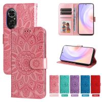 เคสโทรศัพท์กันตกสำหรับ Huawei Nova 11 11i 11 Pro/ Nova 10 10 SE / Nova 9 SE 9 8i Nova Y70 Plus Y90 Totem กลีบดอกไม้แม่เหล็กกระเป๋าสตางค์หนัง2ช่องเสียบบัตรปลอกเคสแบบพับปิดได้