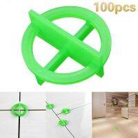 100 Pcs Green or White Cross Leveling Recyclable Plastic Tile Leveling System Base Spacer Tiles and Tiling Tiles Colanders Food Strainers