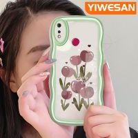 YIWESAN เคสสำหรับ Realme 3 Pro เคส3i Realme ลายการ์ตูนดอกไม้สีสันสดใสเคสโทรศัพท์แบบใสกรอบซิลิโคนป้องกันเลนส์กล้องเคสนิ่มโปร่งใสกันกระแทก