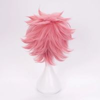 Anime Wig My Hero Academia Boku No Hiro Ashido Mina Cosplay Wig Heat Resistant Synthetic Pink Short Wig Halloween Costume Wig