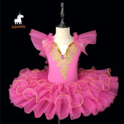 ☂⊕ Professional Ballerina Ballet Tutu For Child Girls Adulto Dance Clothing Kids Pancake Tutu Ballet Costumes Leotards Ballet Dress