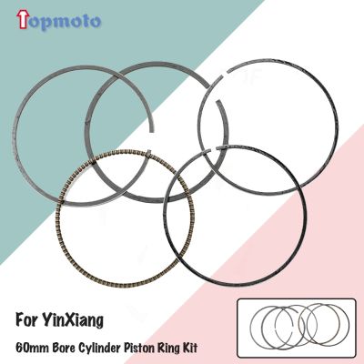 Motorcycle 60mm Bore Cylinder Piston Ring Kit For YinXiang YX 150 160 cc Horizontal Engine Dirt Pit Bike ATV Quad Parts
