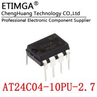 10PCS/LOT AT24C04 24C04-10PU-2.7 DIP8 Memory serial EEPROM WATTY Electronics