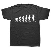 Evolution Detecting Funny Graphic Fashion New Cotton Short Sleeve Metal Detect Detector T Shirts O-Neck Harajuku T-Shirt