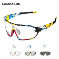 Comaxsun Photochromic Cycling Glasses Bike Sports Men Women UV400 Sunglasses MTB Road Bicycle Eyewear Protection Goggles