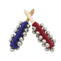 Flannel 21 Bells Hand Rattle Stick Bell Percussion Shaker เพลงของเล่นไม้ Early Education เครื่องดนตรี