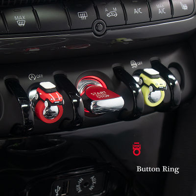 Car Interior Ornaments Toy Start Stop Button Cover Sticker Dashboard Decoration For Mini Cooper R56 R60 R61 F54 F60 Accessories