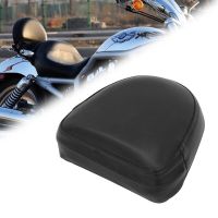 Motorcycle Sissy Bar Backrest Black Seat Cushion Pad For Harley Choppers Universal Synthetic Leather