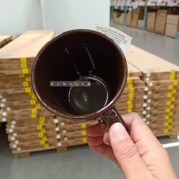 แก้วมัค-ikea-แก้วเซรามิค-แก้วชากาแฟ-370-มล-mug-เข้าไมโครเวฟได้-coffee-cup-อิเกียแท้