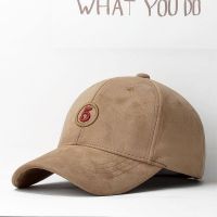 2023✕□❡ Hats for men and women with qiu dong the day han edition tide fashion faux suede baseball cap winter outdoor leisure warm cap