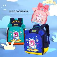Lotso strawberry bear Cute Cartoon Backpack for kids Student Large Capacity Breathable schoolbag Multipurpose Bags