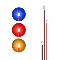 MEDLARAN โคมไฟรถไฟสเกล สายสีดำสีแดง ไฟของเล่น ไฟ DIY 3V ครับ โคมไฟรุ่น โคมไฟ LED ไฟ LED ชิปแบบมีสาย ของเล่นจิ๋ว ไฟ SMD