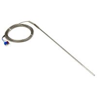 New Product FTARP08 PT100 Type 3M Metal Braided Cable 300Mm Flexible Probe Head RTD Temperature Sensor