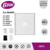 โปรโมชั่น ไส้กรอง เครื่องฟอกอากาศ Sharp รุ่น FU-A28TA, FP-J30TA, FP-F30TA, FP-GM30B-B, FP-JM30B และ KC-F30TA-W ยี่ห้อ Byai ราคาถูก พร้อมส่งทันที ฟอกอากาศ PM2.5  เครื่องฟอกอากาศ แผ่นกรองอากาศ