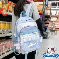 【hot sale】◊✎ C16 New Sanrio Plush Toy Cinnamoroll Backpack Children Girl Boy Black Y2k Blue Schoolbag Kawaii Student School Bag Computer Large