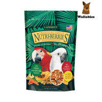 Lafeber Tropical Fruit Nutri-Berries Macaws Cockatoos (284g.) อาหารนกมาคอว์และกระตั้วทรอพิคอลฟรุ๊ตเกรดพรีเมี่ยมออร์แกนิค