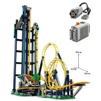 NEW LEGO 3756 PCS Vertical Loop Roller Coaster Amusement Park Building Block Bricks For Gifts Compatiable Compatible 10303 66503 Toys