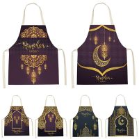 Ethnic Ramadan Style Half Apron Sleeveless Cotton Festival Pattern Home Cooking Aprons Living Room Apron Bib Custom Izableapron