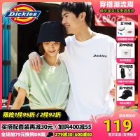 ❧Dickies เสื้อยืดแขนสั้นผู้ชายพิมพ์ลายน้ำขึ้นน้ำลง23ชุดคู่รักฤดูร้อนเสื้อยืดเบสิกใหม่สำหรับผู้หญิง10360