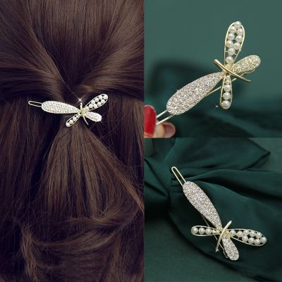 Butterfly Hairpin Sweet Flower Bangs Clip Girl Buckle Pearl Hair Accessories