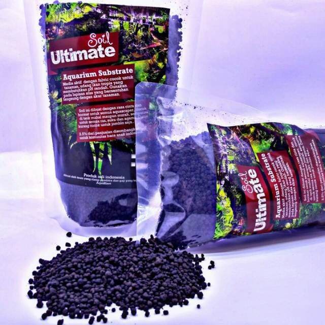 Ultimate Soil Aquarium Aquascape substrate media tanam aquascape 1kg