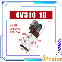 JPnator CNZG 4v310 10/4v410 15 5ทาง2ตำแหน่งพอร์ตนิวเมติกควบคุมแรงดันผมโซลินอยด์ Dc12v Dc24v Ac110v โวลต์ขดลวด Ac220v