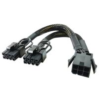 （A TOOT）กราฟิกการ์ด6Pin PCI E ถึง2x8Pin(6 2) GPUCable ForMining เมนบอร์ด Splitter DesktopExtender สายไฟ Acces