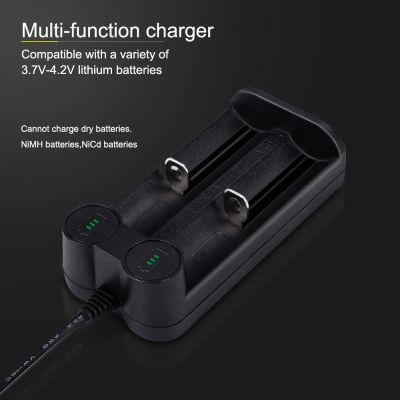 Universal 18650 Battery Charger 3.7V 2 Slots Intelligent charger for rechargeable Battery 18650 14500 lithium battery charger