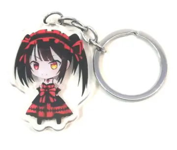 Date A Live Himekawa Yoshino Tokisaki Kurumi Acrylic Keychain Key ring  Pendant