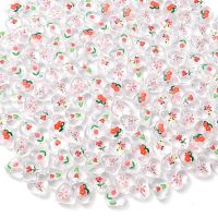 iYOE 10pcs 15x13mm Acrylic Flower Beads Transparent Rose Tulip Spacer Beads For Jewelry Making Earring Bracelet Necklace Pendant Beads