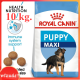 Royal canin Maxi puppy 10kg ลูกสุนัขพันธุ์ใหญ่ อายุ 2-15เดือน