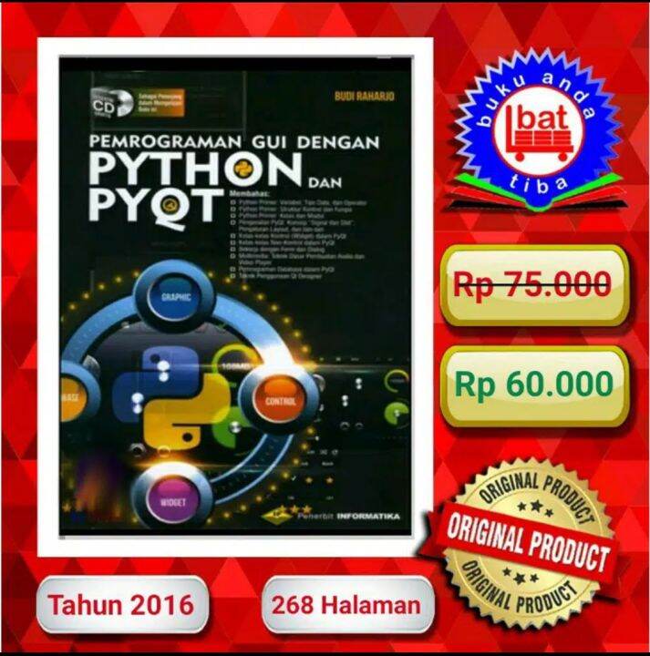 Pemrograman Gui Dengan Python And Pyqt Budi Raharjo Informatika Lazada Indonesia 7846