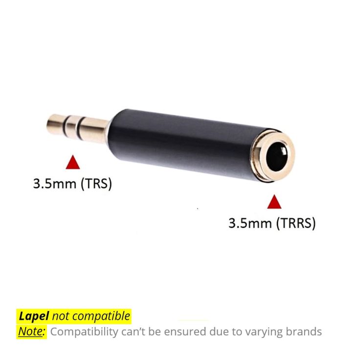 3.5mm TRS Male To TRRS Female Audio Adapter | Lazada PH